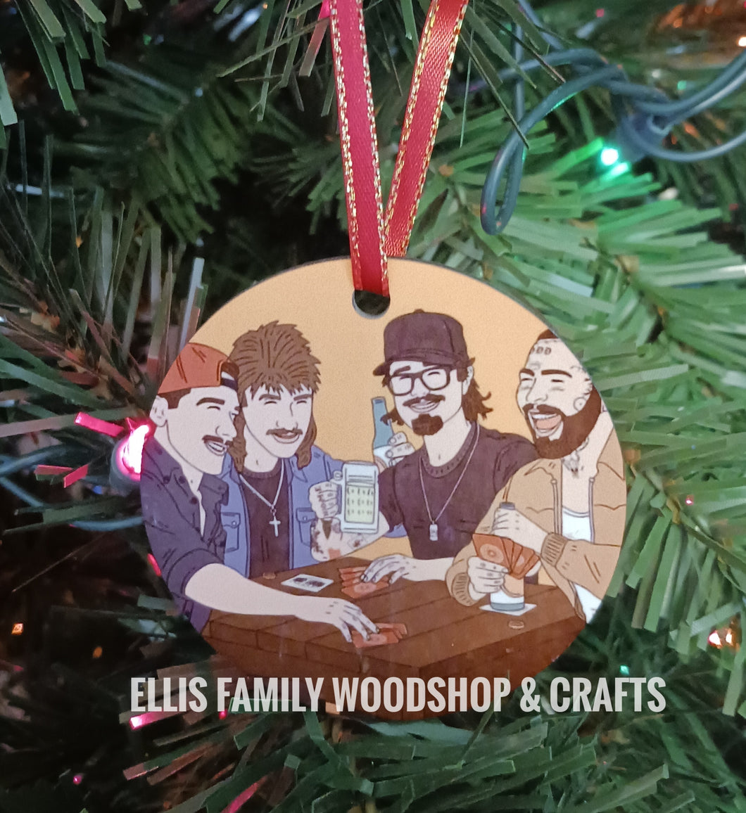 Country singers tree ornament