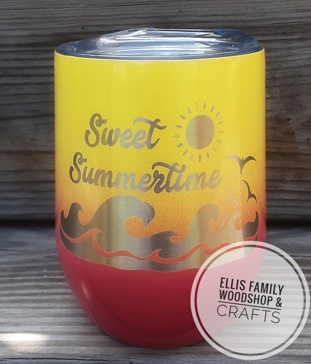 Sweet Summertime wine tumbler (12 oz)