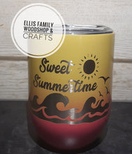 Load image into Gallery viewer, Sweet Summertime wine tumbler (12 oz)
