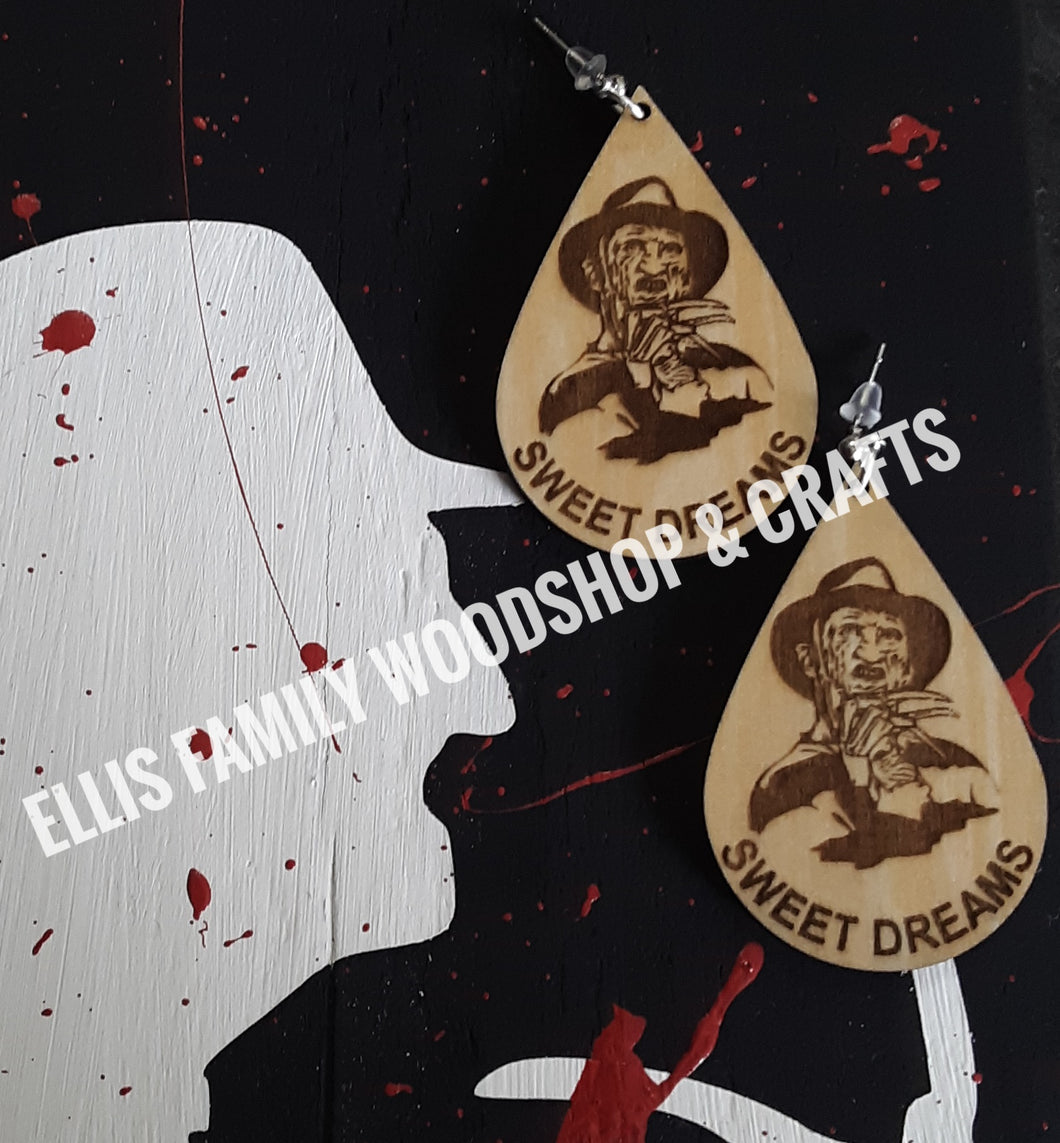 Freddy, Sweet Dreams teardrop earrings.