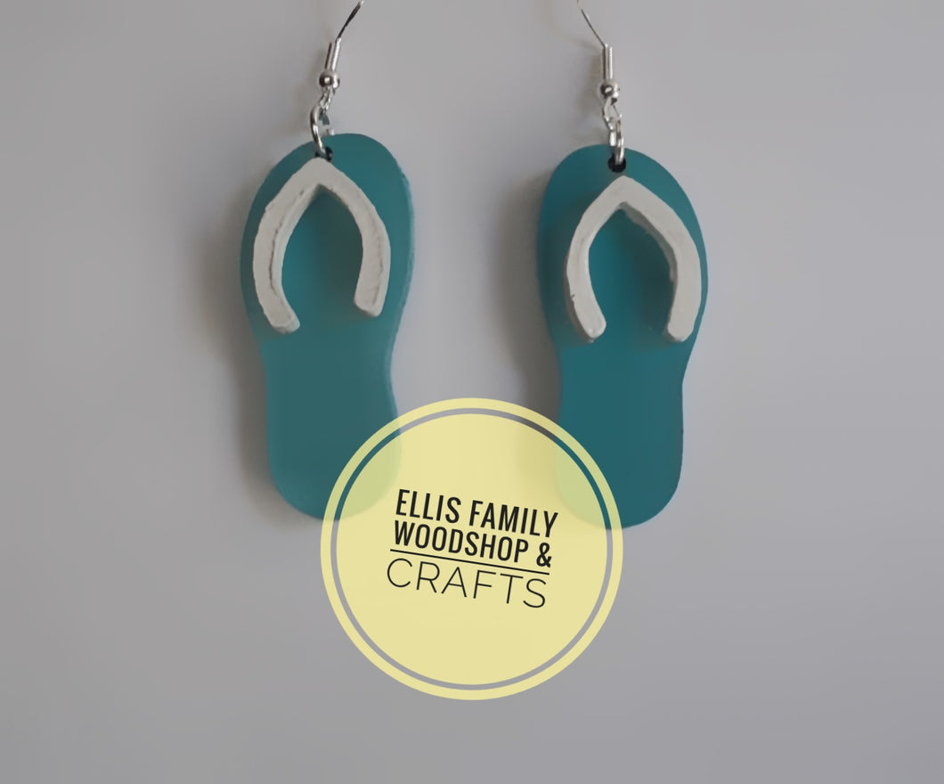 Flip flop earrings.